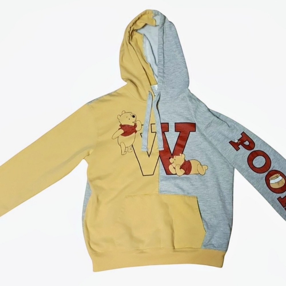 Disney Winnie the Pooh Yellow and Gray Hoodie